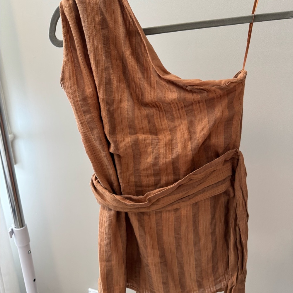 Zara Tan Textured top